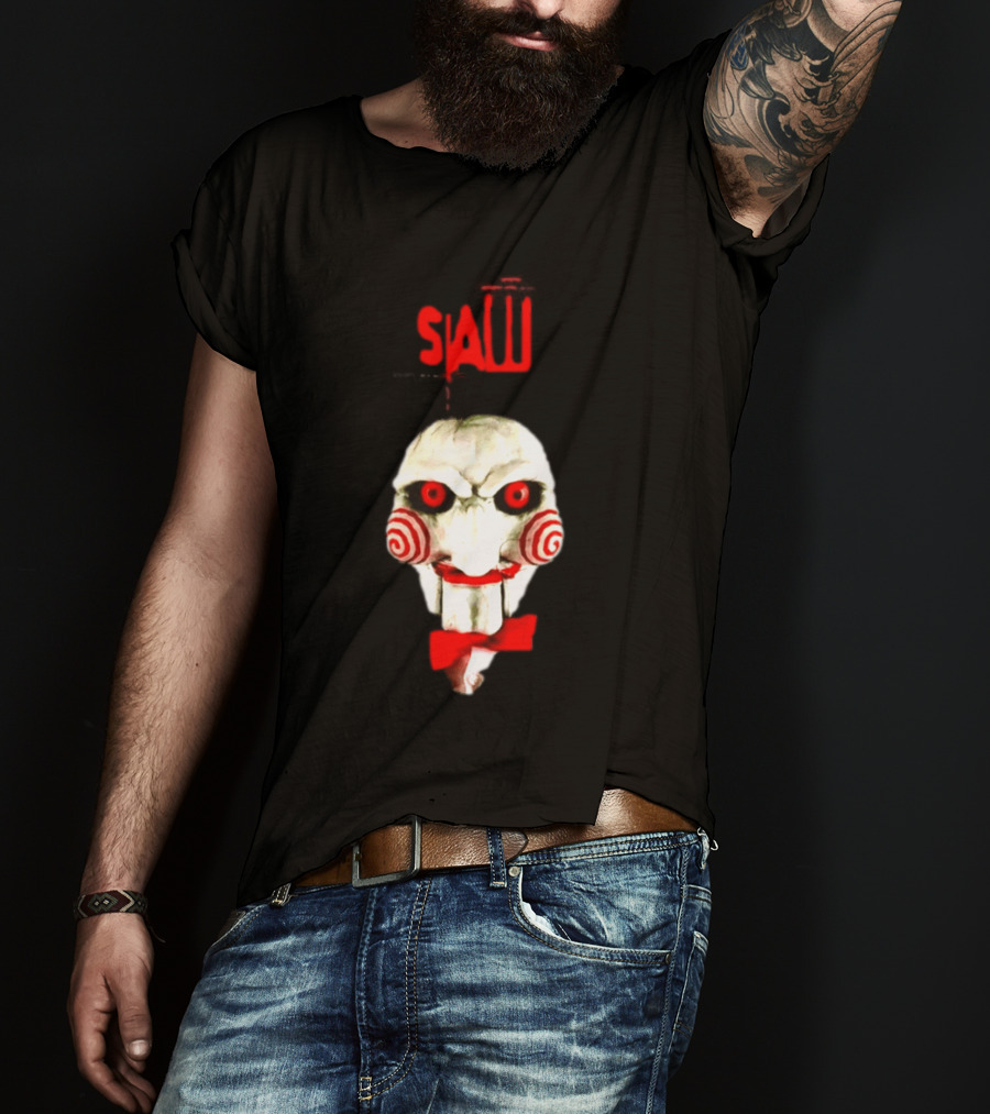 Saw Billy The Puppet Jigsaw Horror Movie Halloween T-Shirt