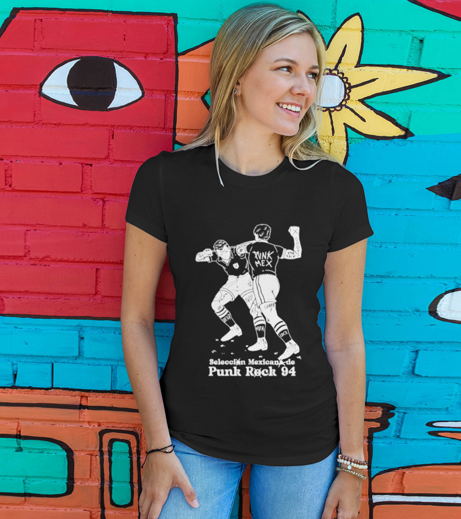Seleccion Mexicana Punk Rock 94 Mexico Soccer Fighters T-Shirt