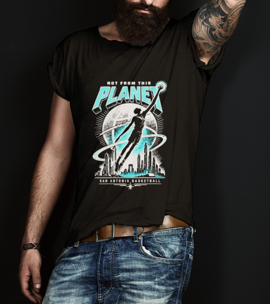 Victor Wembanyama Not From This Planet San Antonio Basketball T-Shirt