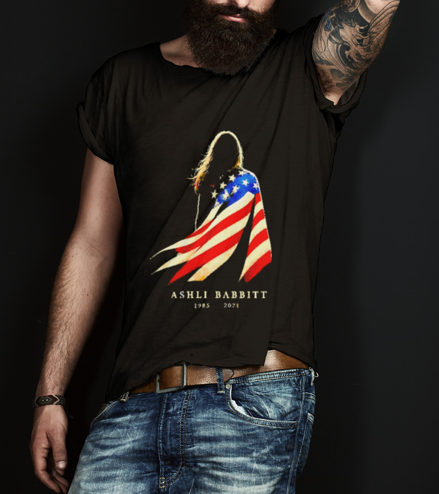 America Ashli Babbitt Memorial 1985 2021 Flag T-Shirt