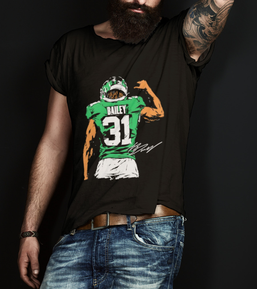 David Bailey Number 31 New York Jets NFL Football Jersey T-Shirt
