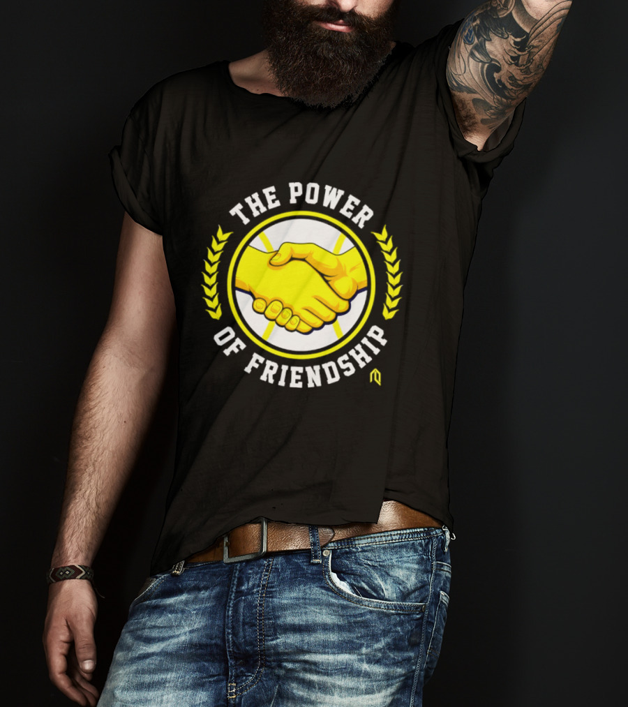 Milwaukee Brewers The Power Of Friendship Handshake Baseball T-Shirt