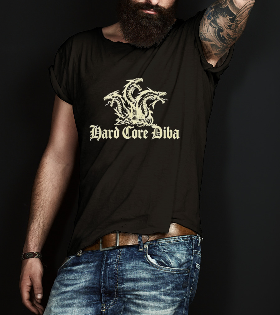 Hard Core Diba Three Headed Dragon Emblem Niteharts 2026 T-Shirt