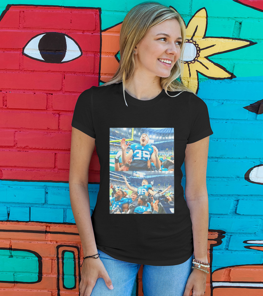 Jacksonville Jaguars Number 39 And Walker Number 44 Post Game Celebration NFL Stadium Event T-Shirt
