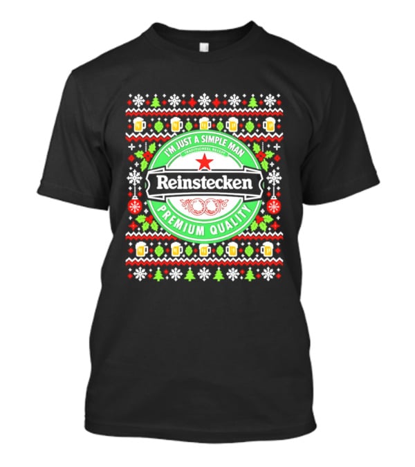 Reinstecken I'm Just A Simple Man Traditional Premium Quality Christmas Ugly T-Shirt