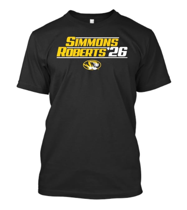 Simmons Roberts '26 Missouri Tigers NCAA Football T-Shirt