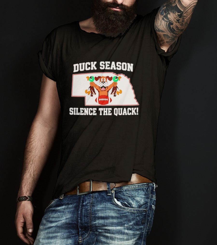 Adam Carriker St. Louis Rams Duck Season Silence The Quack Football Cartoon Dog Football T-Shirt