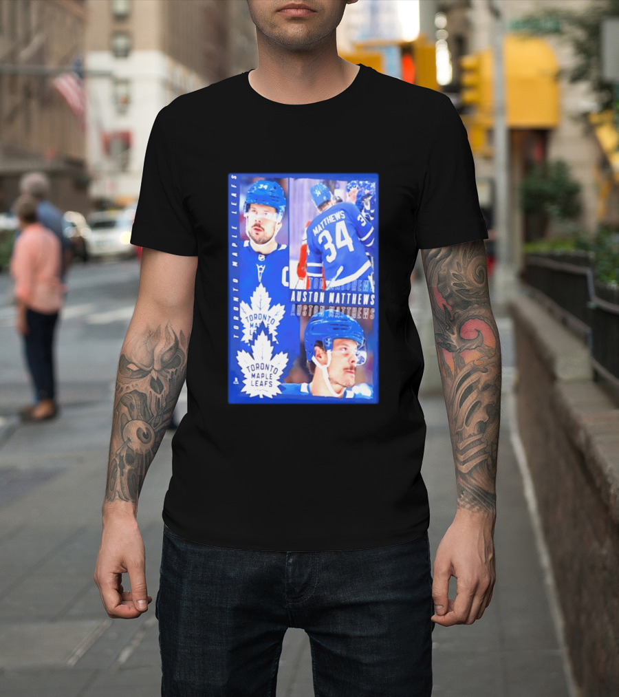 Toronto Maple Leafs Auston Matthews 34 NHL 2026 T-Shirt