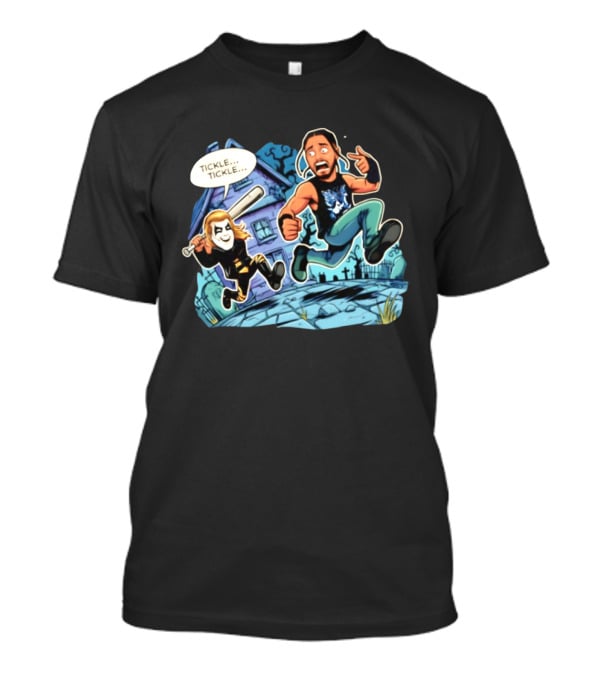 Halloween Cartoon Chase Tucker Remy Tickle Tickle Baseball Bat Haunted House T-Shirt
