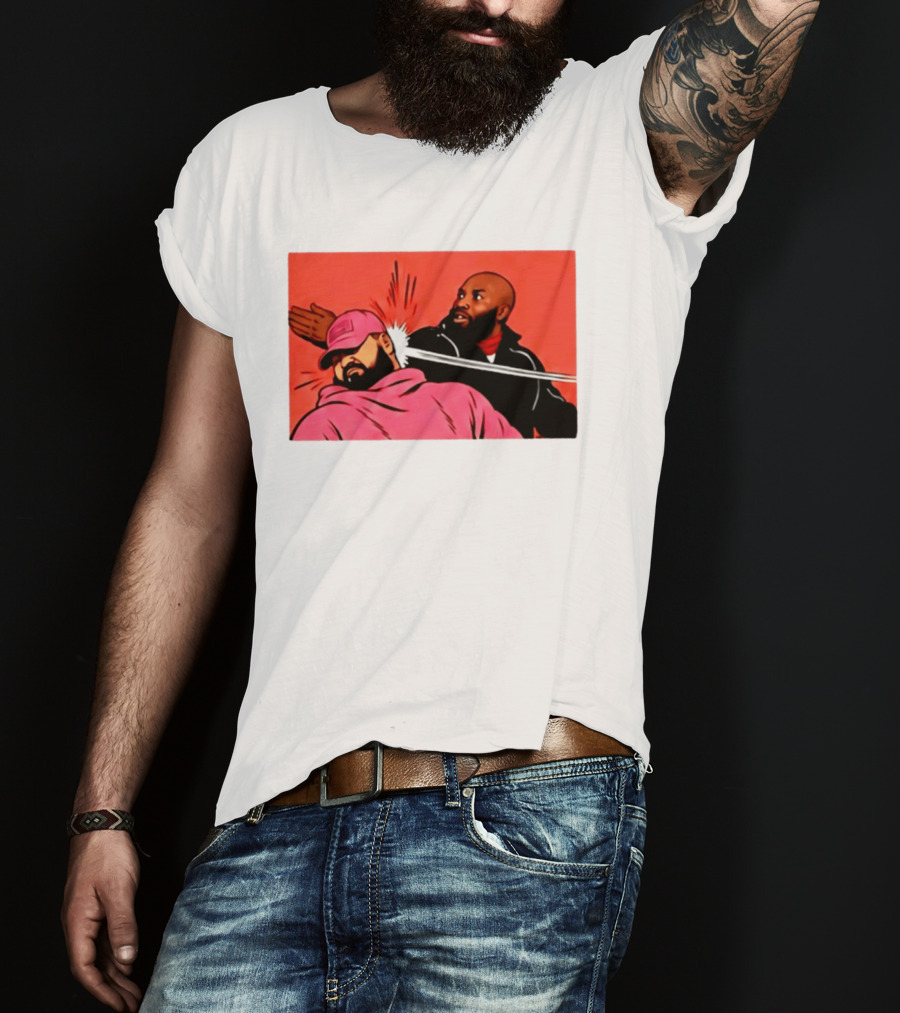 Drake Vs Rick Ross Meme Slap Red T-Shirt