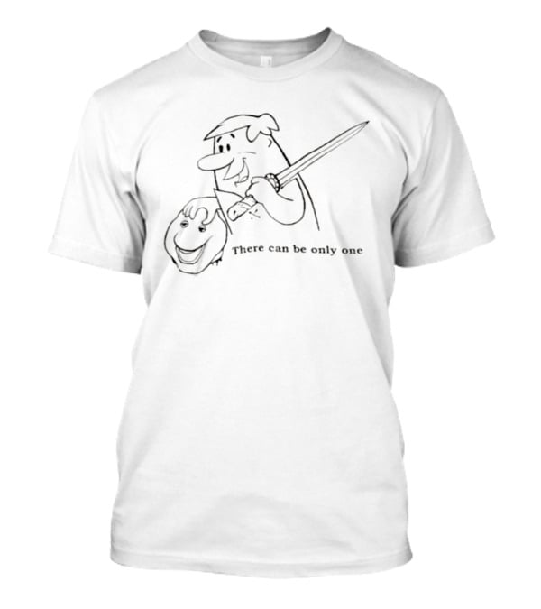 Fred Flintstone Sword There Can Be Only One T-Shirt