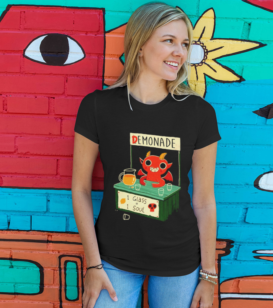 Demonade 1 Glass 1 Soul Devil Lemonade Stand T-Shirt