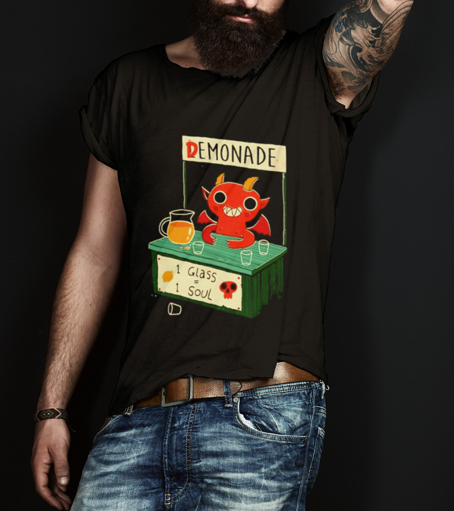 Demonade 1 Glass 1 Soul Devil Lemonade Stand T-Shirt
