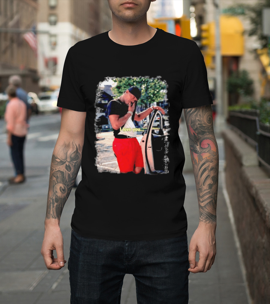 Lil Baby I Love You Meme Car Door Pose T-Shirt