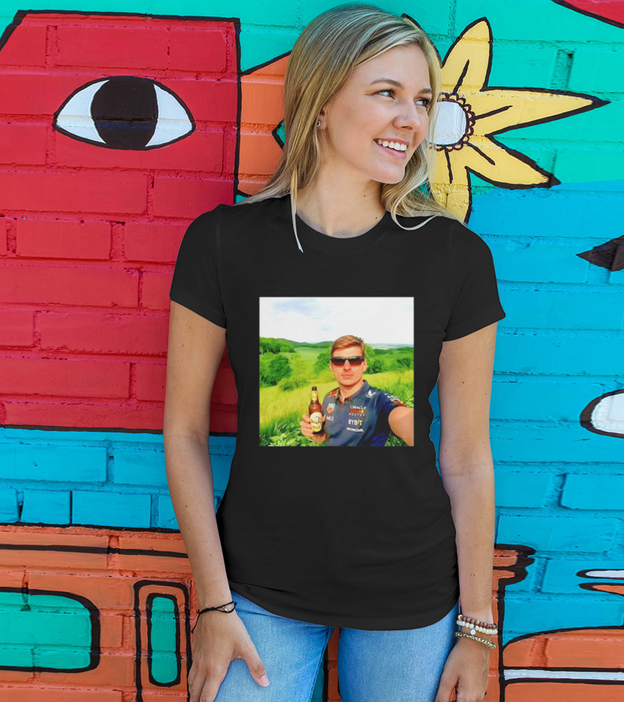 Max Verstappen Beyond The Track Oracle Red Bull Racing Honda Beer Experience T-Shirt