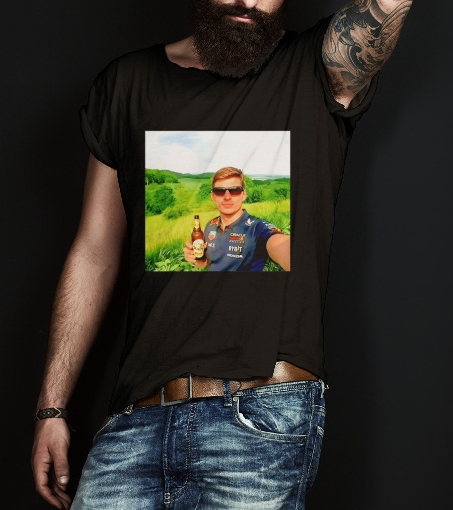 Max Verstappen Beyond The Track Oracle Red Bull Racing Honda Beer Experience T-Shirt