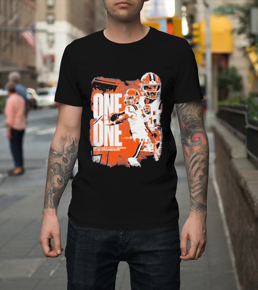 Michael Clayton II Illinois Historic Freshman Touchdown Win T-Shirt