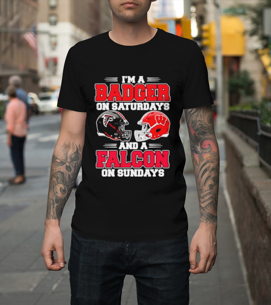 I'm A Badger On Saturdays And A Falcon On Sundays T-Shirt