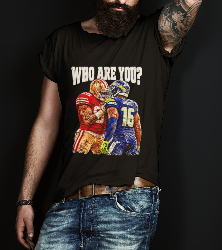Who Are You Meme Mike Evans Vs Diggs San Francisco 49ers Seattle Seahawks T-Shirt