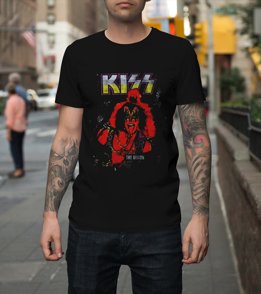 Kiss The Demon 70s Ben Cooper Gene Simmons Halloween 2026 Action Figures T-Shirt
