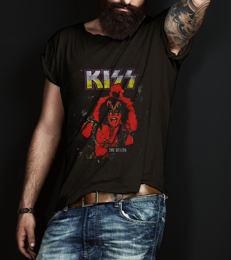 Kiss The Demon 70s Ben Cooper Gene Simmons Halloween 2026 Action Figures T-Shirt