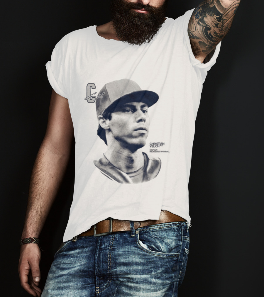 Christian Yelich C Captain Milwaukee Baseball T-Shirt