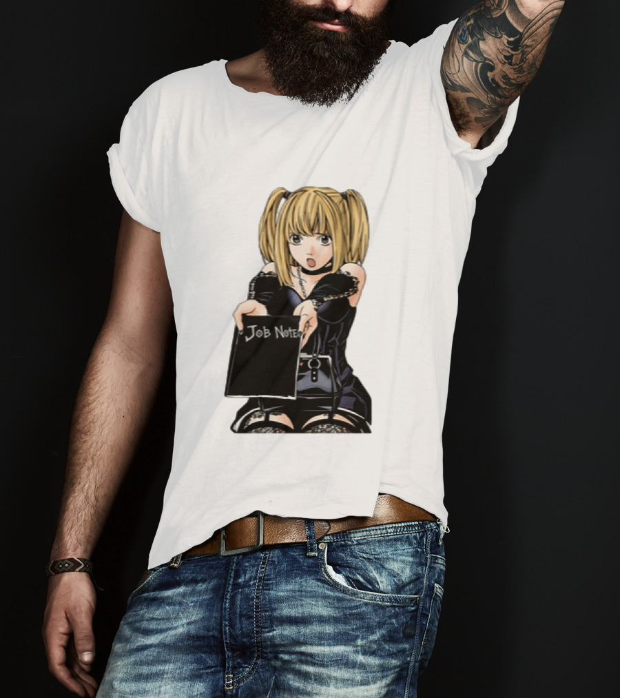 Misa Amane Job Note Anime Character Posing In Gothic Outfit T-Shirt