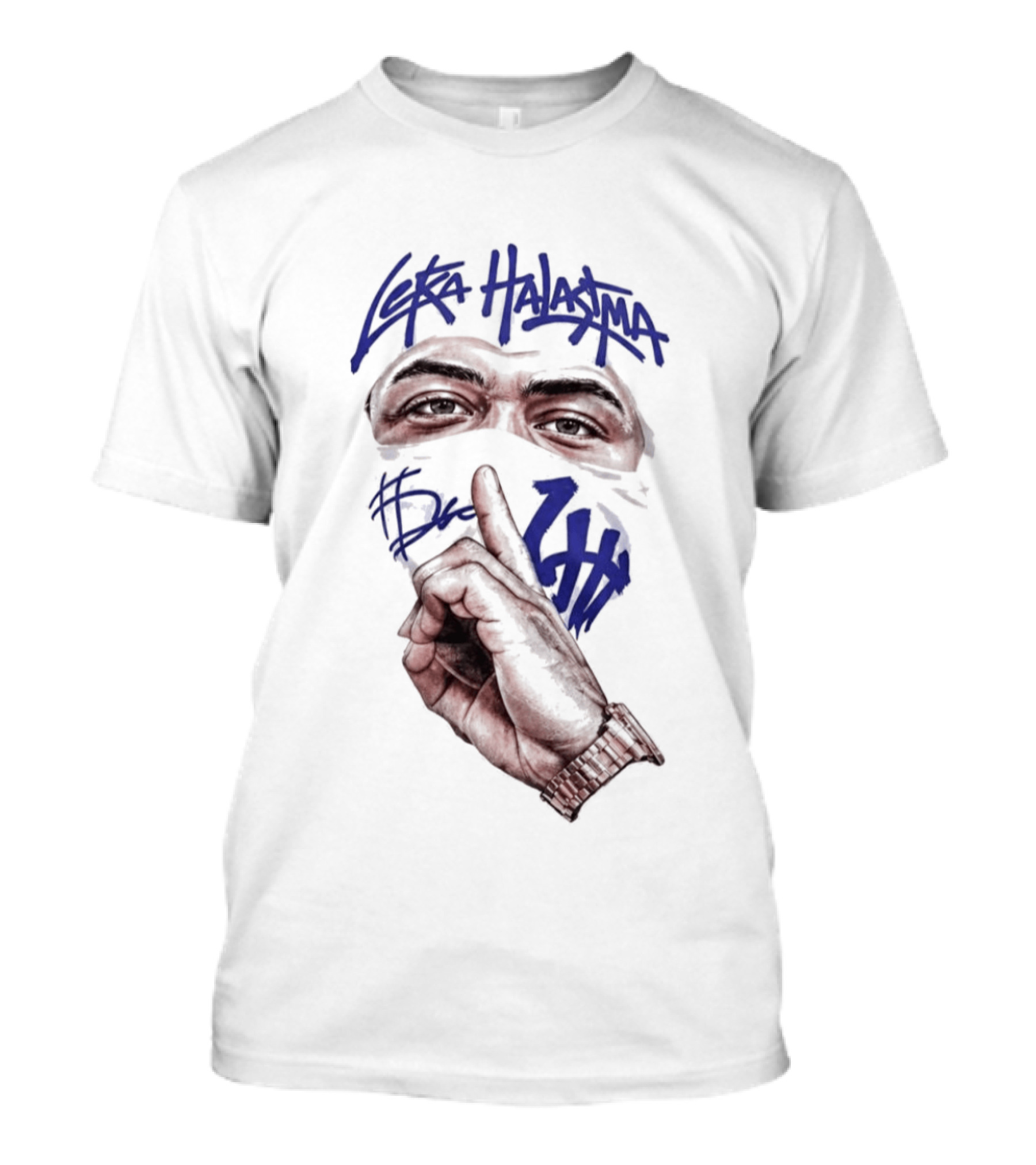 Leka Halasima Ski Mask Artwork 2026 Leka Eyewear Finger Gesture T-Shirt