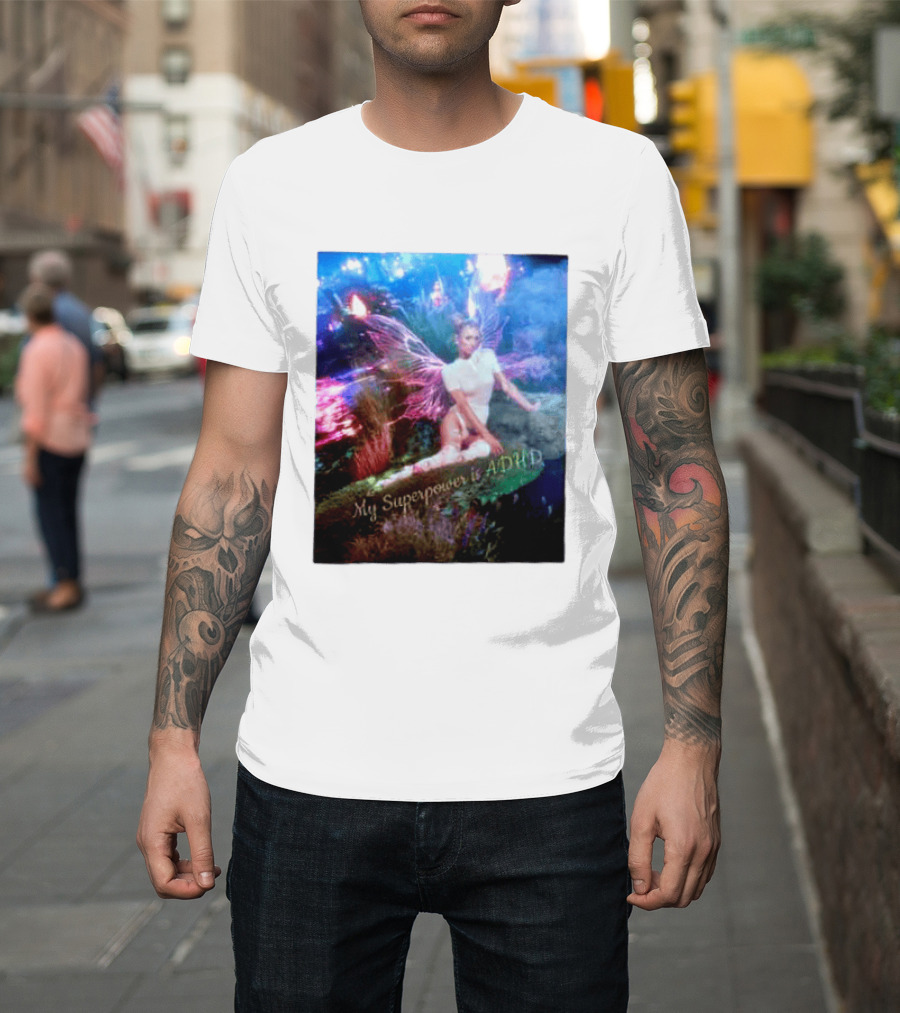 Paris Hilton My Superpower Is ADHD Fairy Meadow T-Shirt