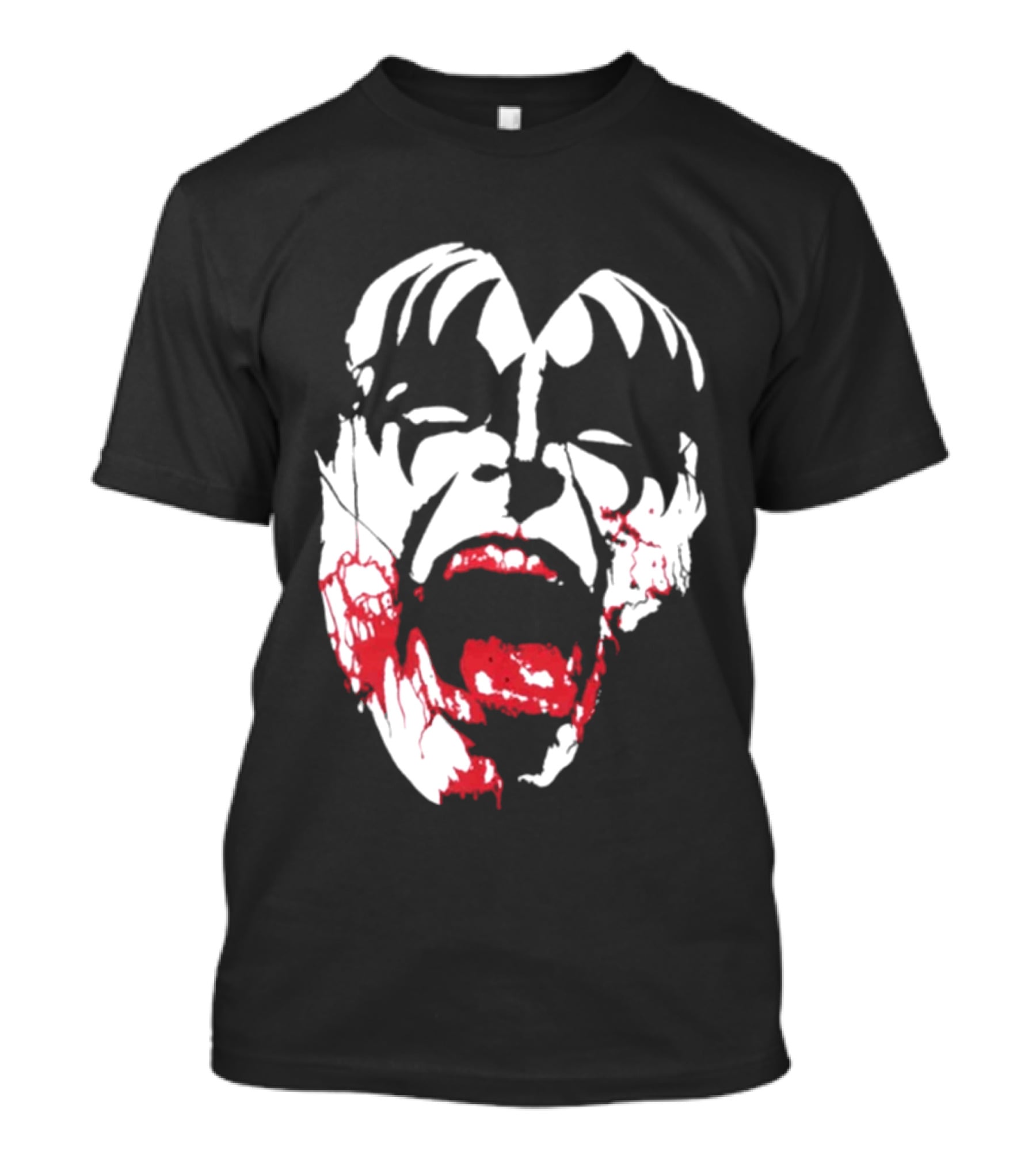 Kiss Halloween 2026 Bloody Demon Face T-Shirt
