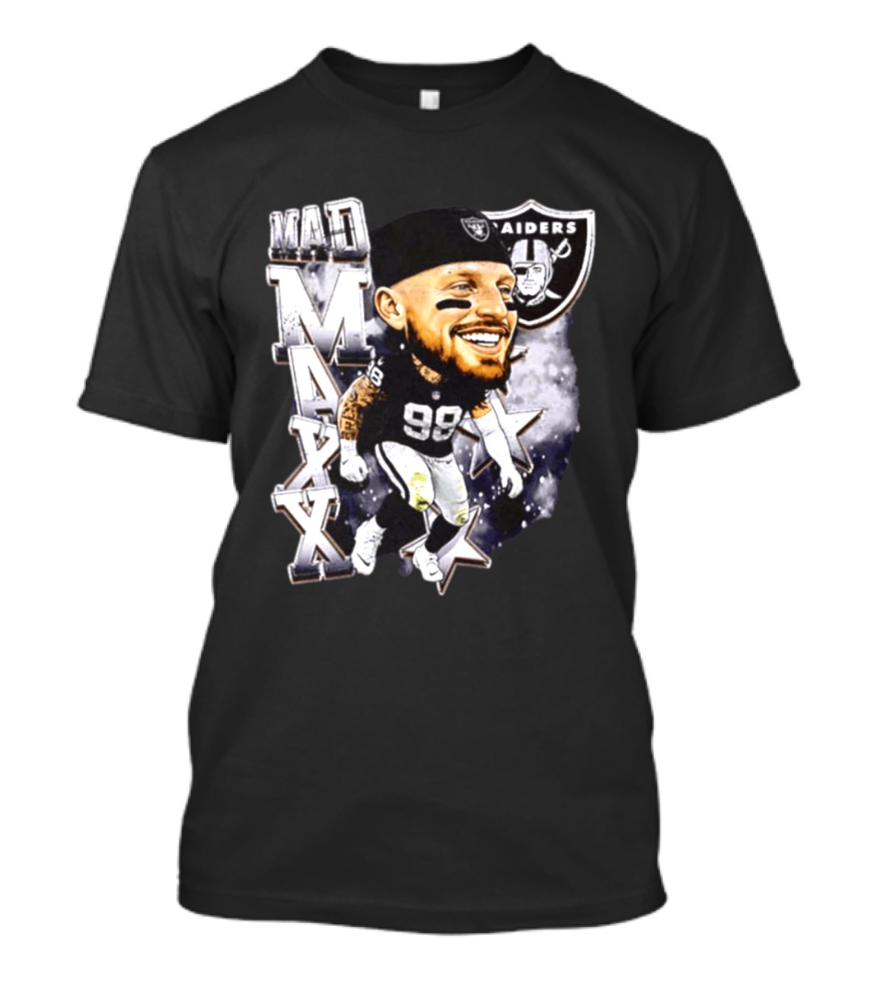 Mad Maxx 98 Raiders Football Player Swag Head T-Shirt
