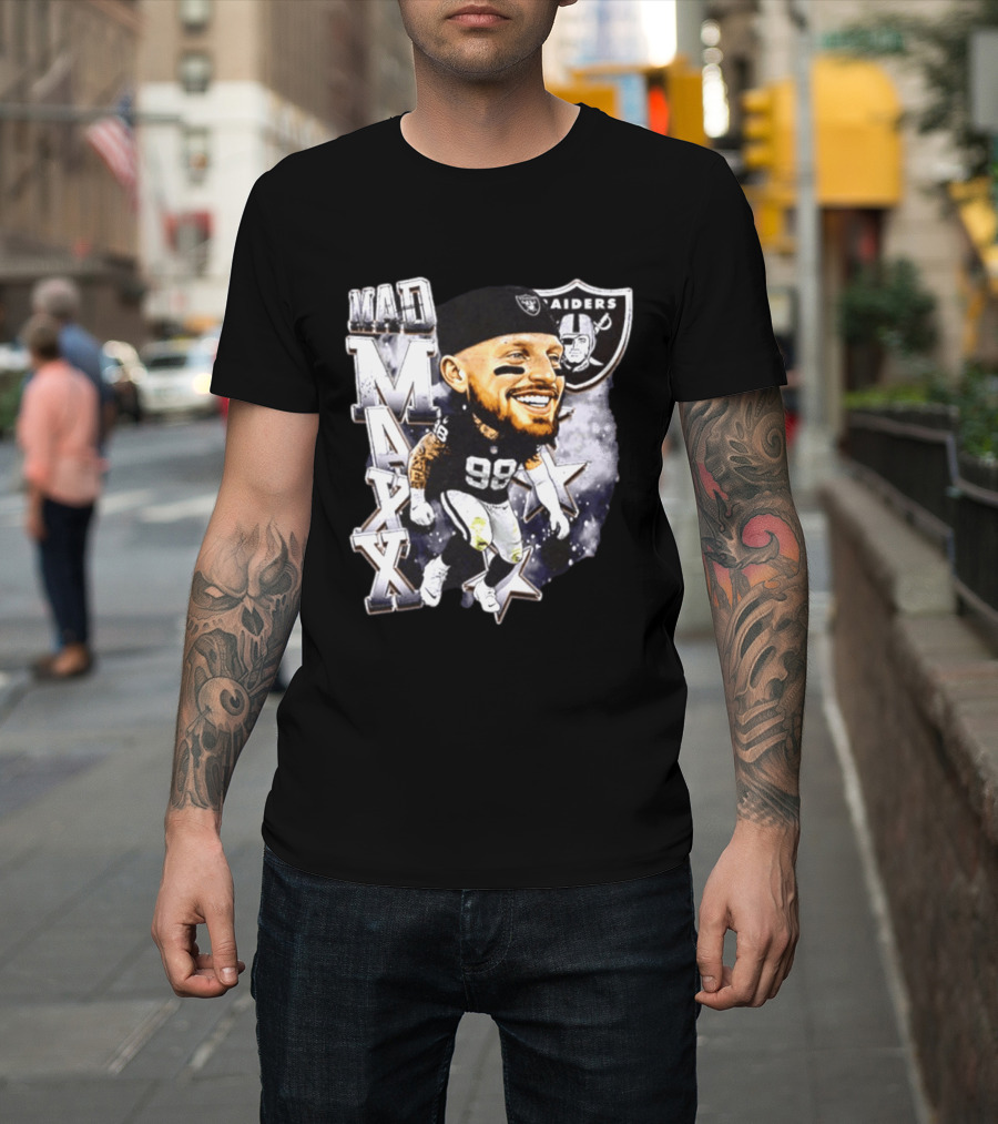 Mad Maxx 98 Raiders Football Player Swag Head T-Shirt