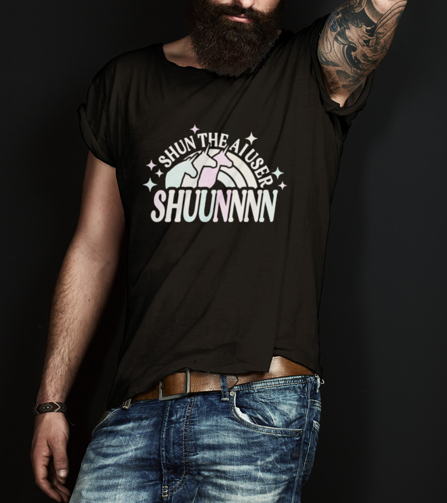 Shun The Aiuser Unicorns Rainbow Shuunnn T-Shirt