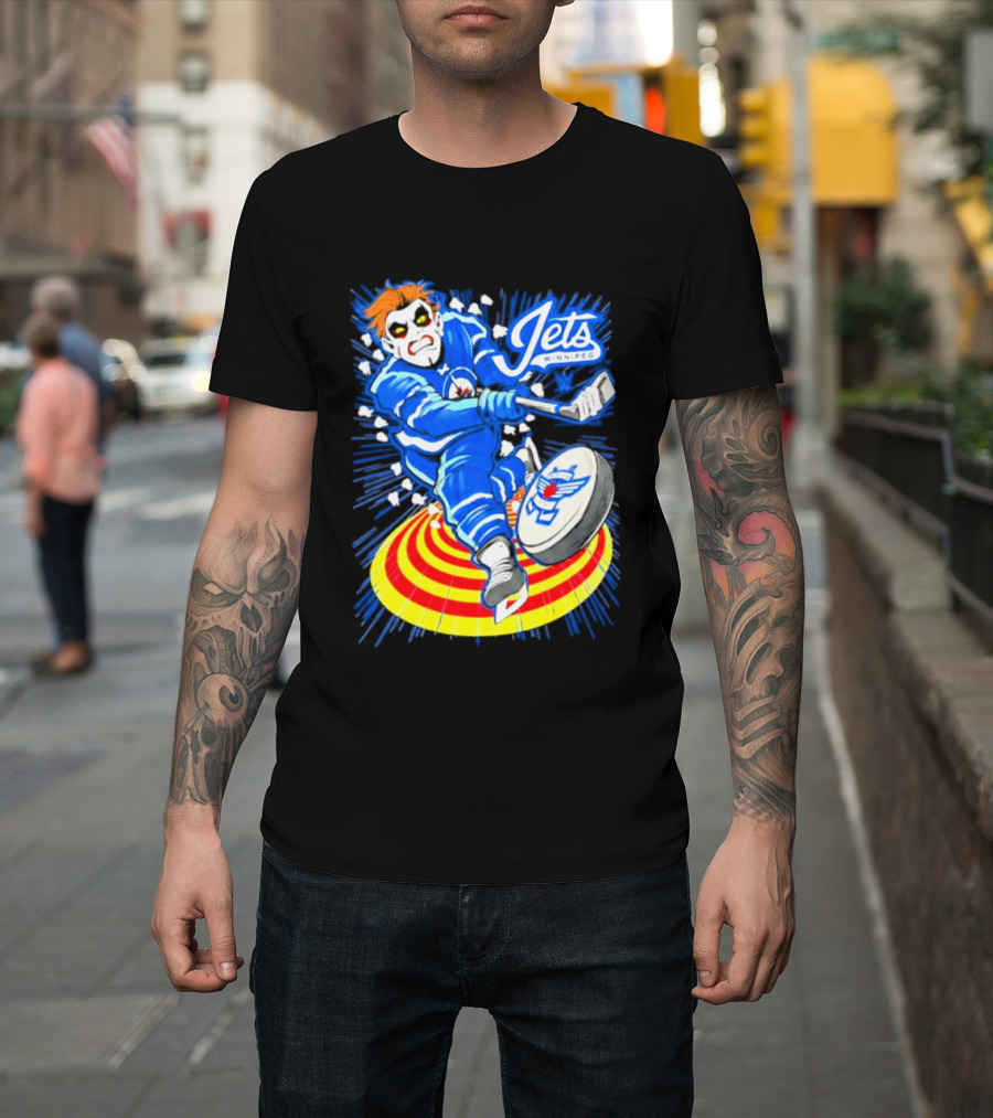 Winnipeg Jets Danhausen Winnipeghausen Hockey Collaboration T-Shirt