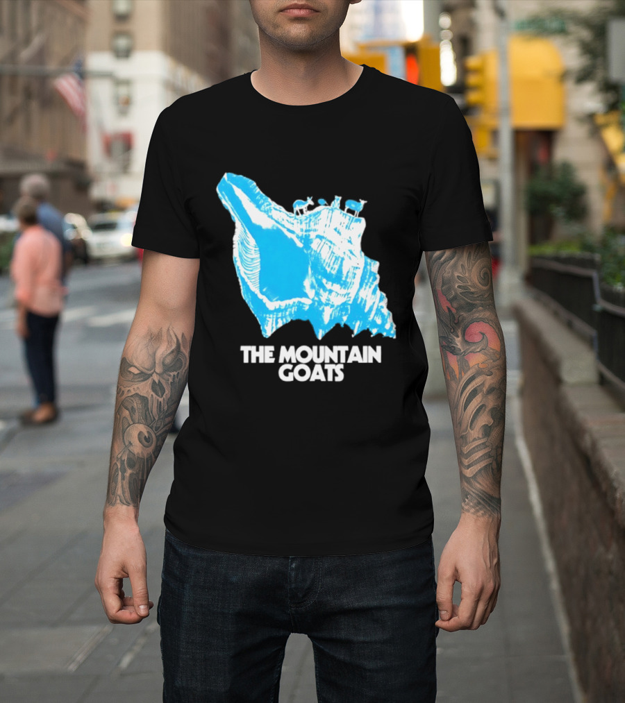 The Mountain Goats Indie Rock John Darnielle Blue Conch T-Shirt