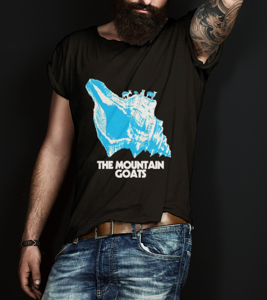 The Mountain Goats Indie Rock John Darnielle Blue Conch T-Shirt