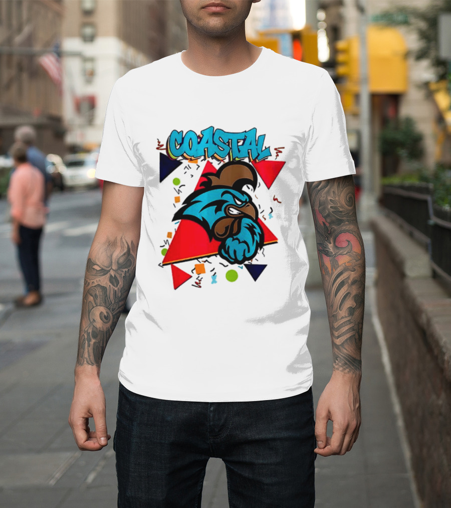 Coastal Carolina Chanticleers 90s NCAA Football 2026 Two Sided T-Shirt