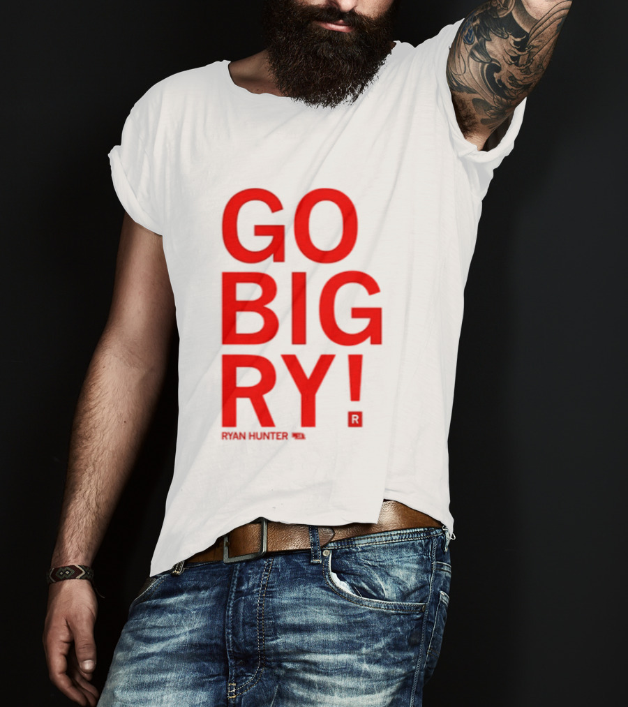 Ryan Hunter 18 Nebraska Huskers Volleyball NCAA Go Big Ry T-Shirt