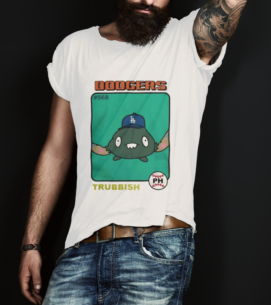 Los Angeles Dodgers Trubbish Pokémon Hat PH #568 T-Shirt