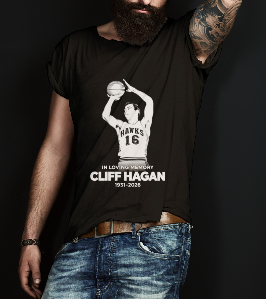 In Loving Memory Cliff Hagan 1931 2026 Basketball Legend T-Shirt