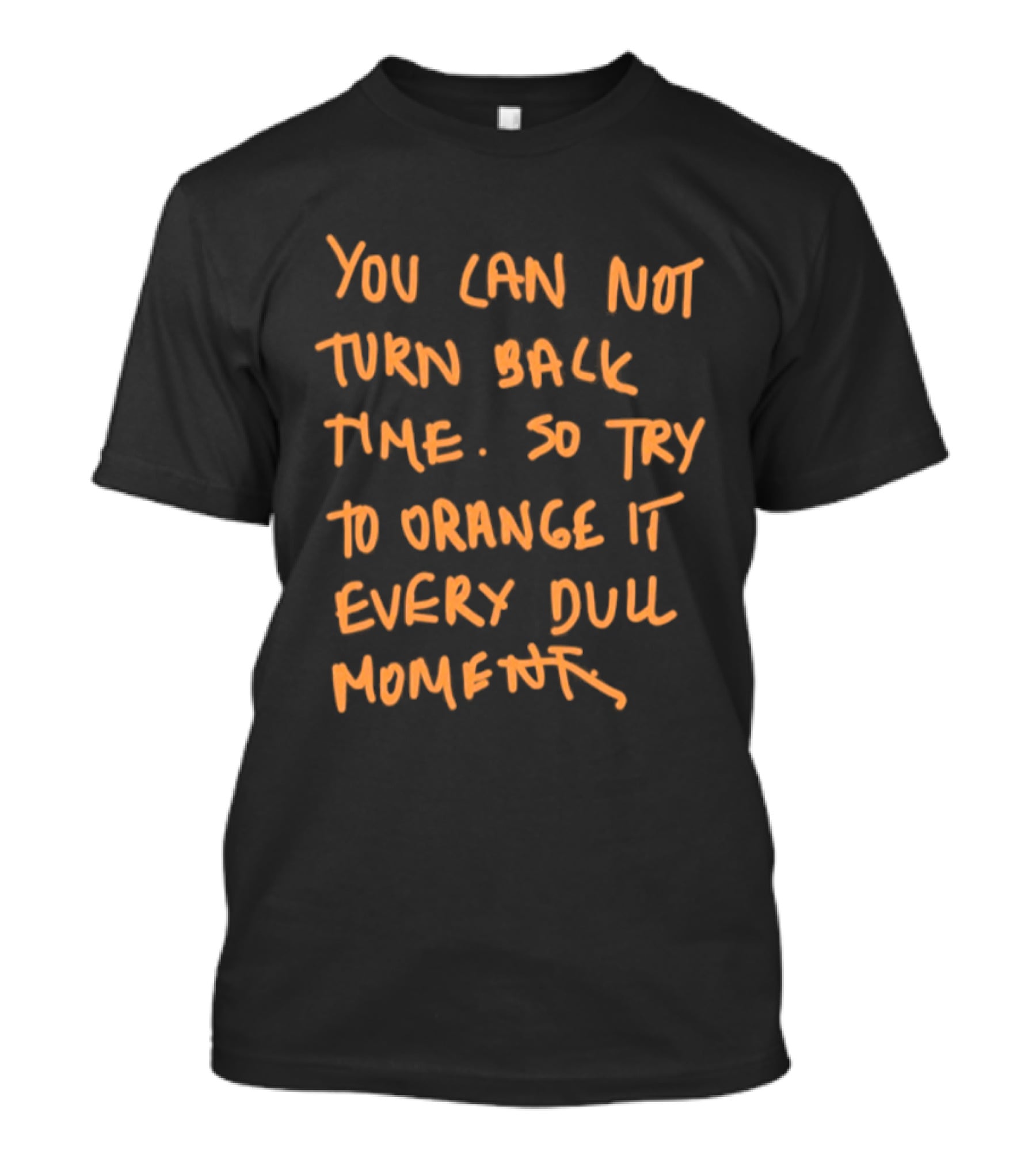 You Cannot Turn Back Time So Try To Orange It Every Dull Moment T-Shirt