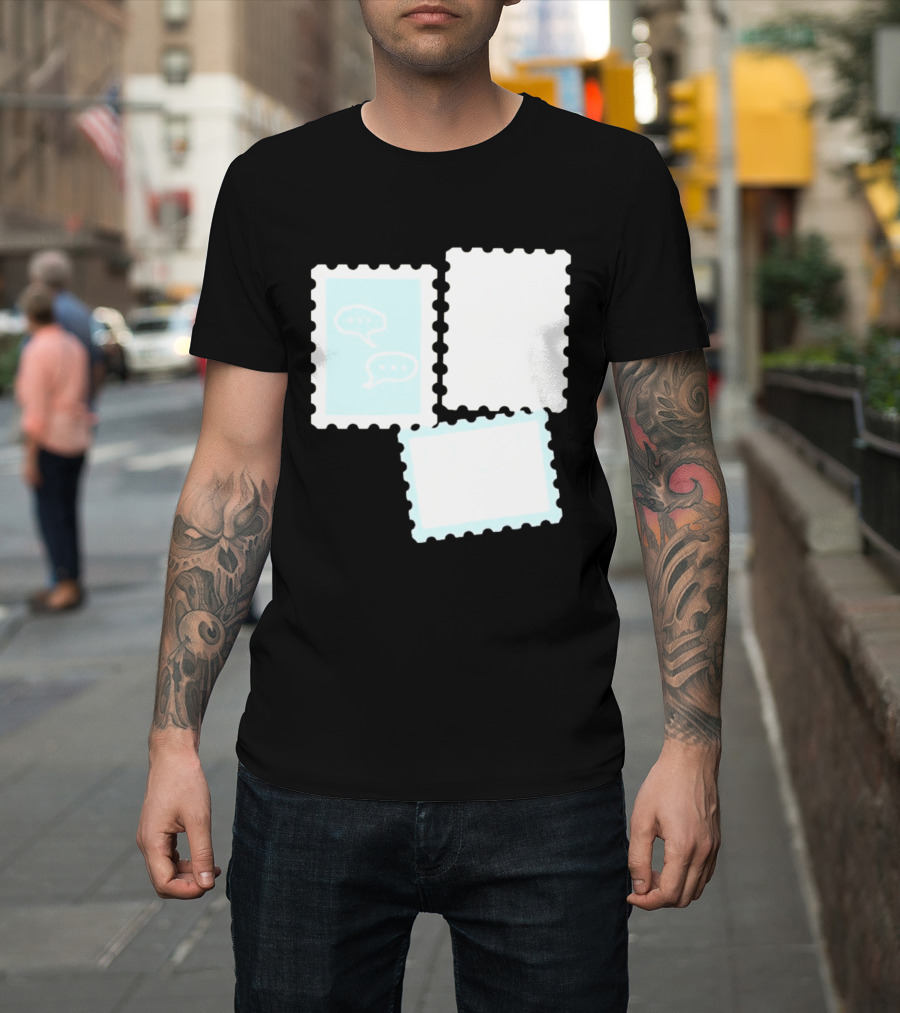 MassBQ Postage Stamps Speech Bubbles Collection T-Shirt