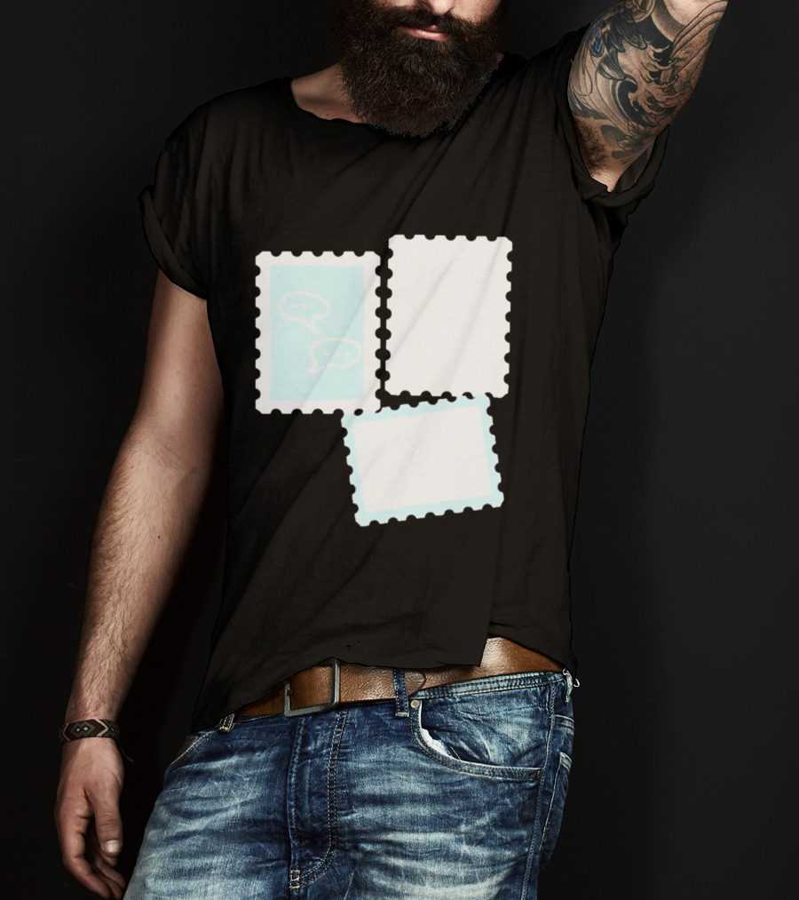 MassBQ Postage Stamps Speech Bubbles Collection T-Shirt