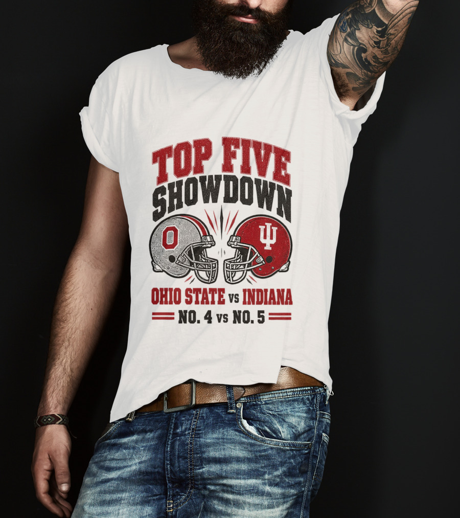 Ohio State Vs Indiana Top Five Showdown No 4 Vs No 5 T-Shirt