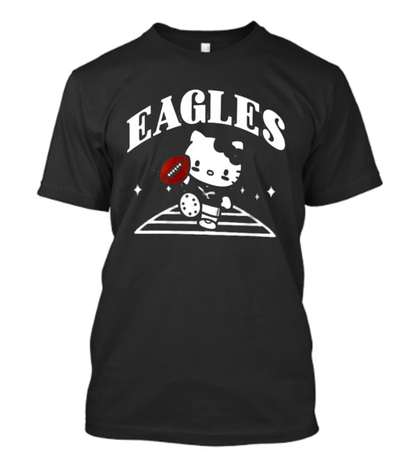 Philadelphia Eagles 2026 Hello Kitty Football T-Shirt