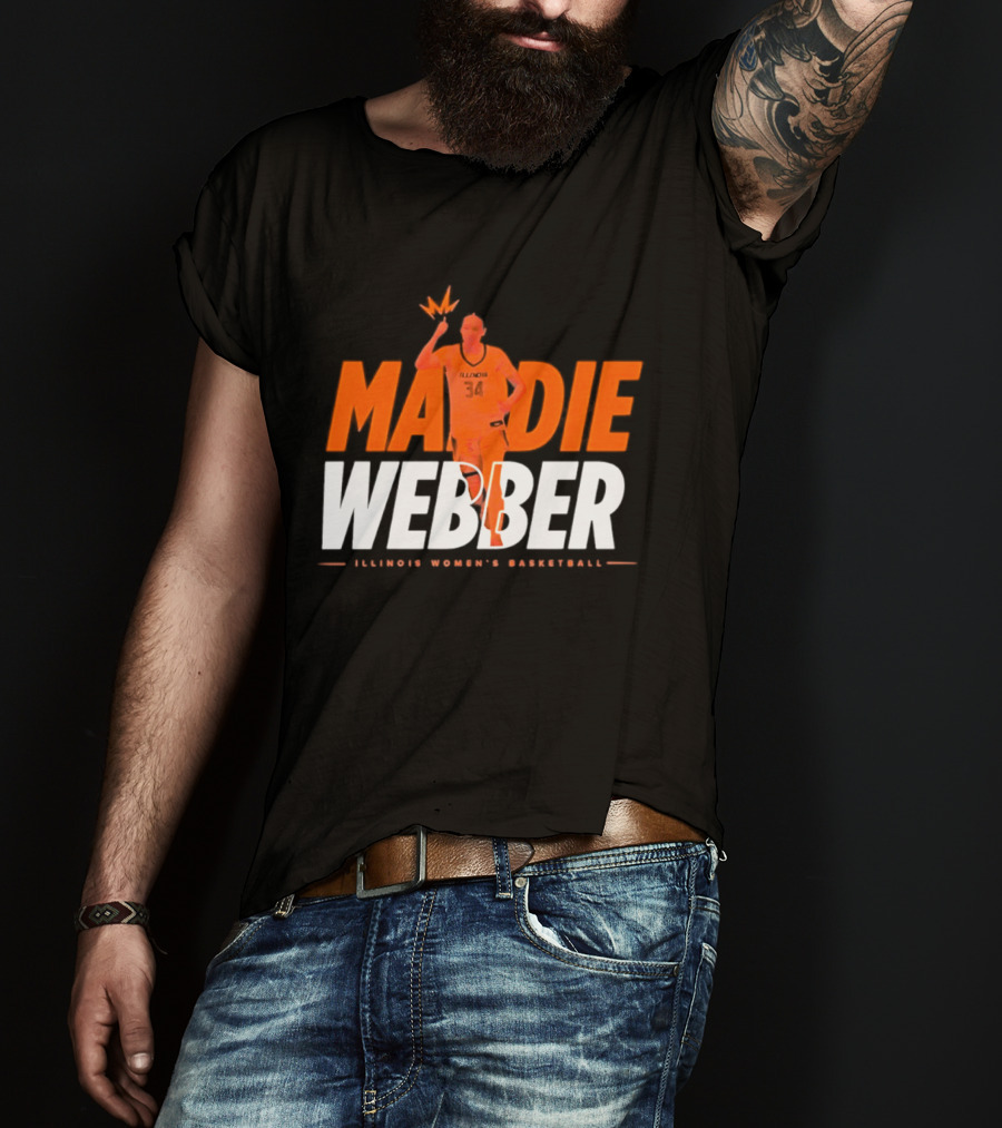 Maddie Webber Illinois Women's Basketball Fighting Illini T-Shirt