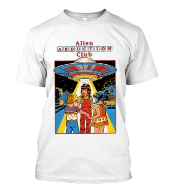 Alien Abduction Club UFO Extraterrestrial Beam On Children Scene T-Shirt