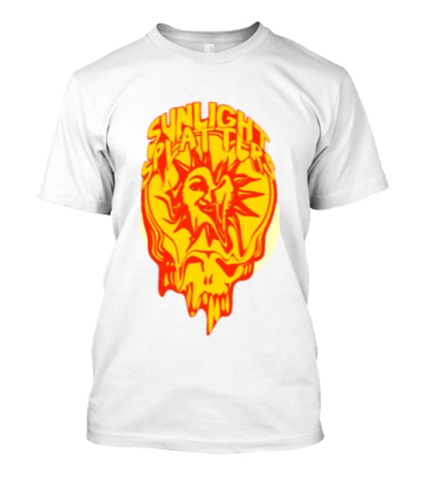 Sunlight Splatters Grateful Dead Psychedelic Skull T-Shirt