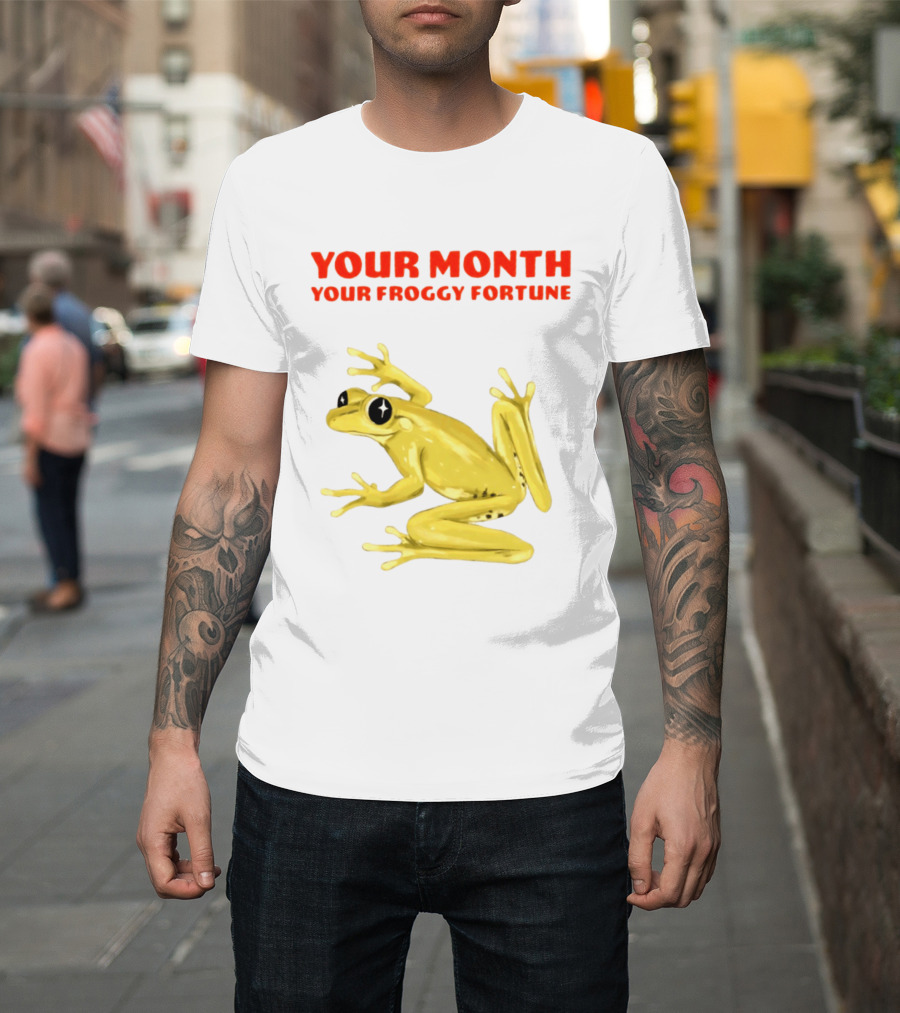 Your Month Your Froggy Fortune Horoscope Frog T-Shirt