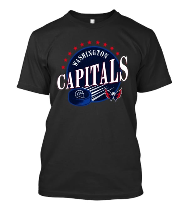Washington Capitals Georgetown University 2026 27 Hockey Team Collaboration T-Shirt